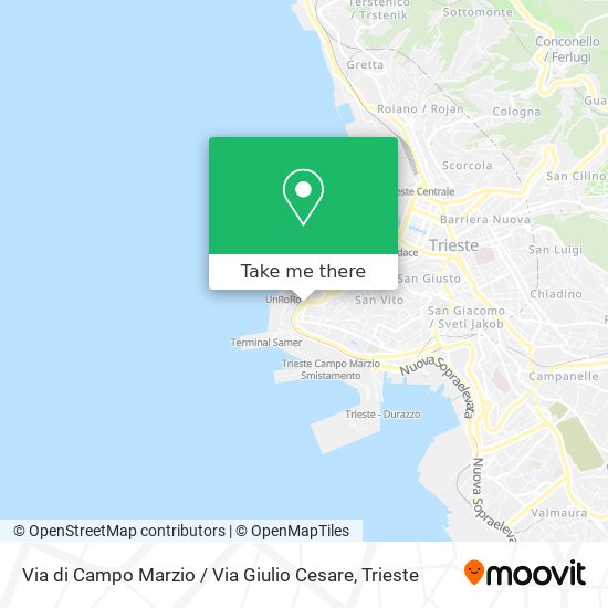 Via di Campo Marzio / Via Giulio Cesare map