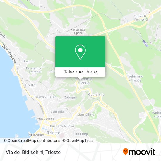 Via dei Bidischini map