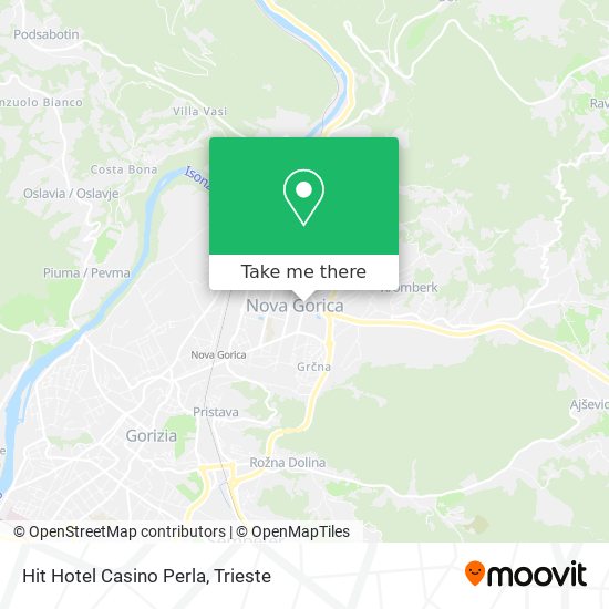 Hit Hotel Casino Perla map