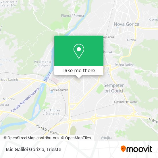 Isis Galilei Gorizia map