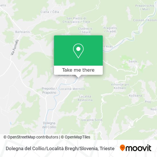 Dolegna del Collio / Località Bregh / Slovenia map