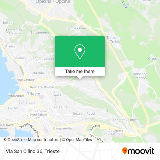 Via San Cilino  36 map
