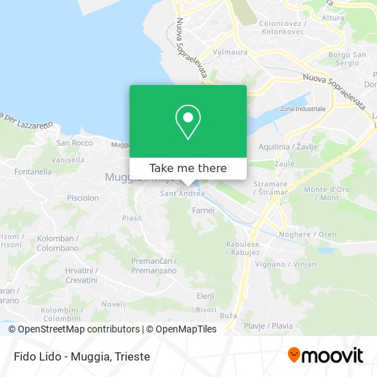 Fido Lido - Muggia map