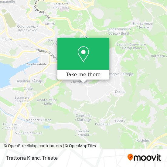 Trattoria Klanc map