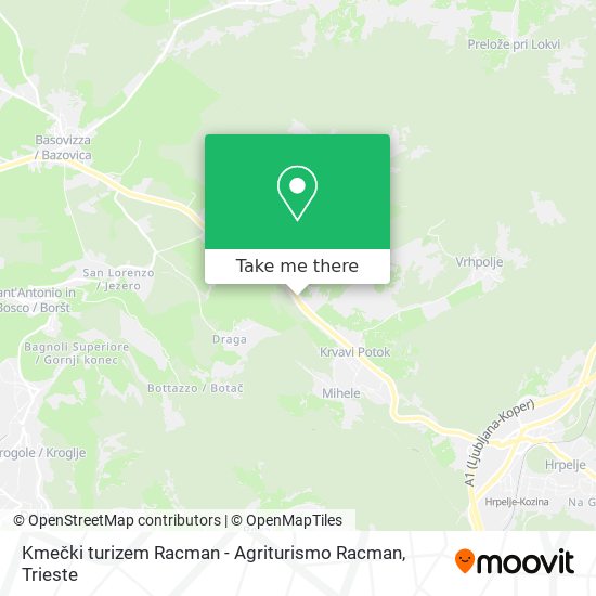 Kmečki turizem Racman - Agriturismo Racman map