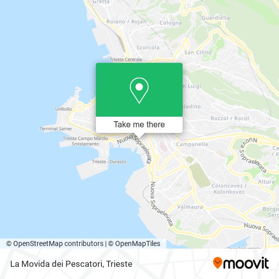 La Movida dei Pescatori map