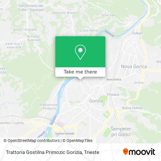 Trattoria Gostilna Primozic Gorizia map