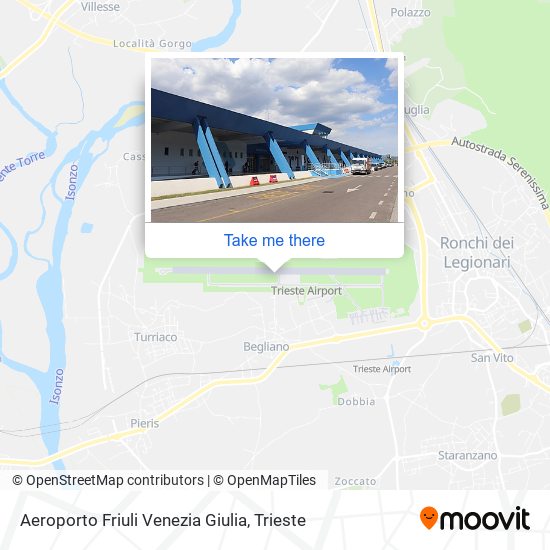 Aeroporto Friuli Venezia Giulia map
