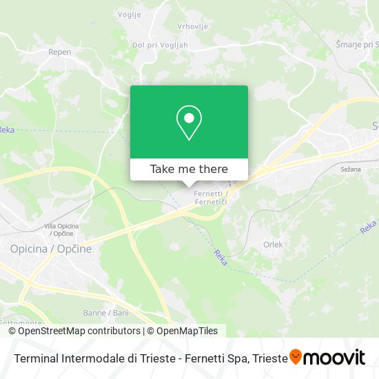 Terminal Intermodale di Trieste - Fernetti Spa map