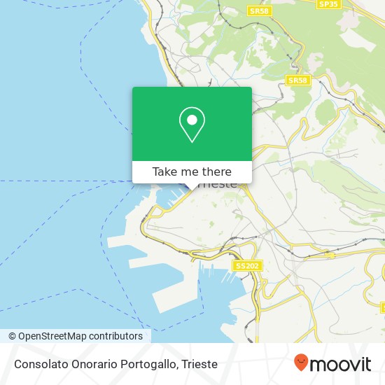 Consolato Onorario Portogallo map