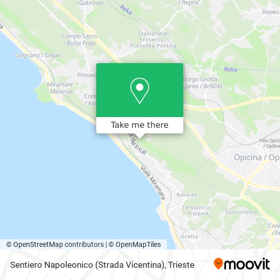 Sentiero Napoleonico (Strada Vicentina) map