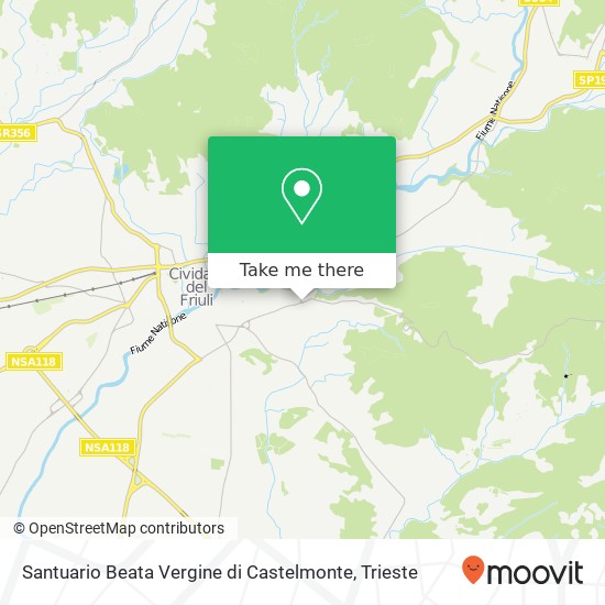 Santuario Beata Vergine di Castelmonte map