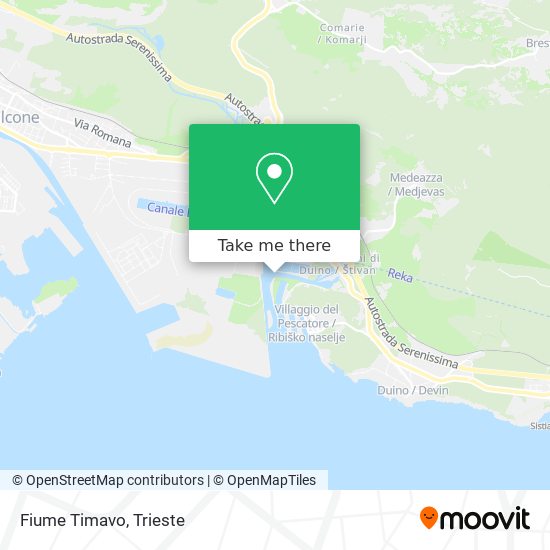 Fiume Timavo map