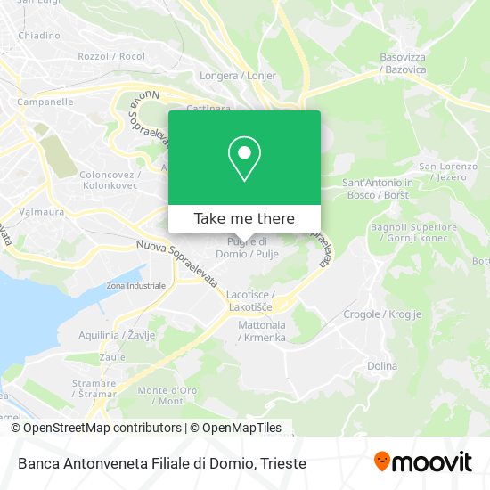 Banca Antonveneta Filiale di Domio map