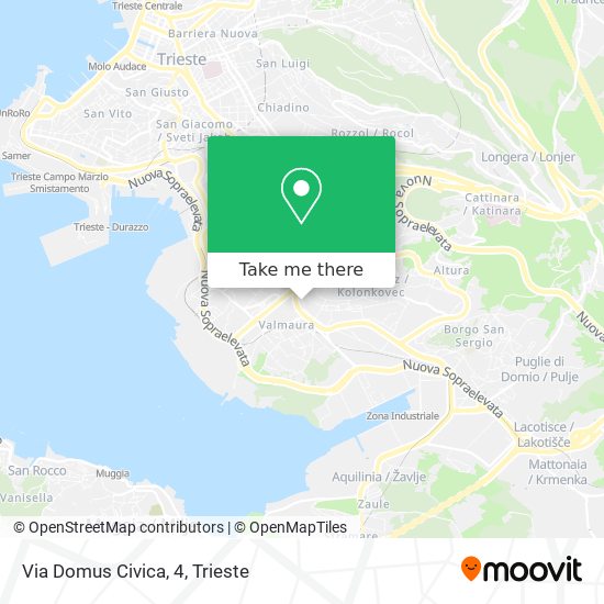 Via Domus Civica, 4 map