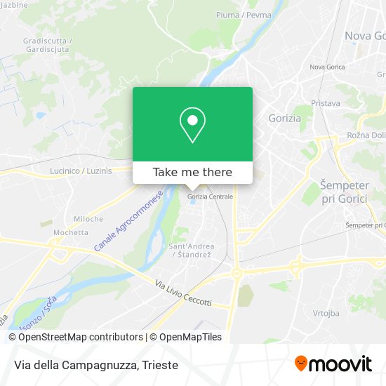 Via della Campagnuzza map