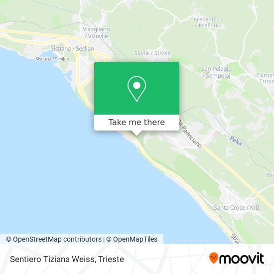 Sentiero Tiziana Weiss map