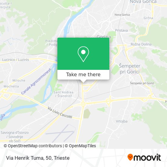 Via Henrik Tuma, 50 map
