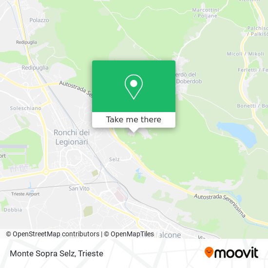 Monte Sopra Selz map