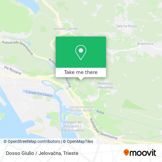 Dosso Giulio / Jelovačna map