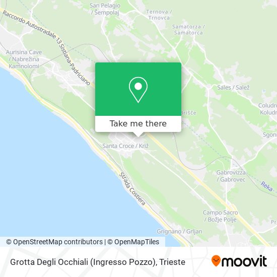 Grotta Degli Occhiali (Ingresso Pozzo) map