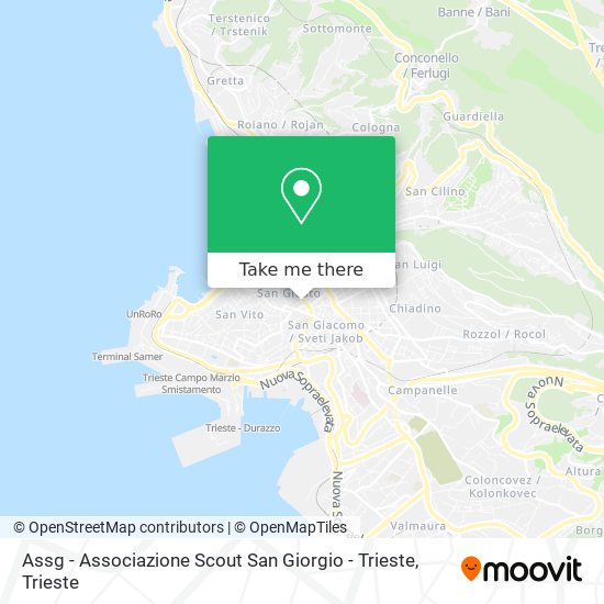 Assg - Associazione Scout San Giorgio - Trieste map