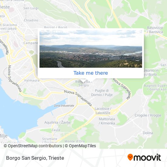 Borgo San Sergio map