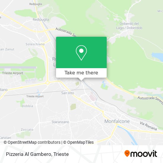 Pizzeria Al Gambero map