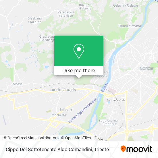 Cippo Del Sottotenente Aldo Comandini map