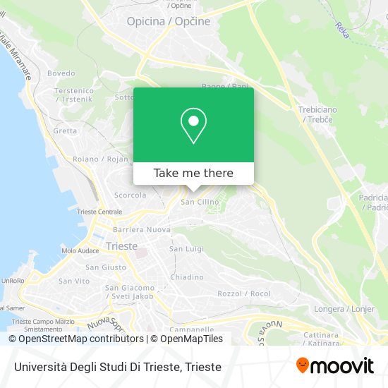 Università Degli Studi Di Trieste map