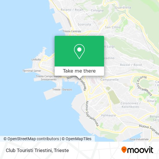 Club Touristi Triestini map