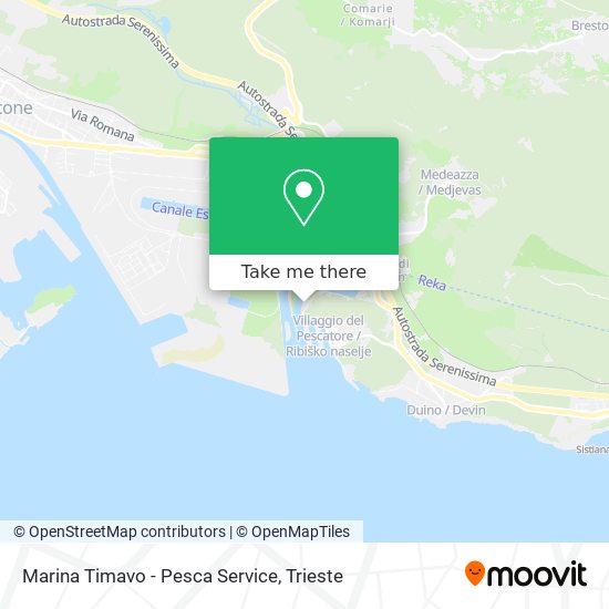 Marina Timavo - Pesca Service map