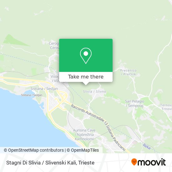 Stagni Di Slivia / Slivenski Kali map