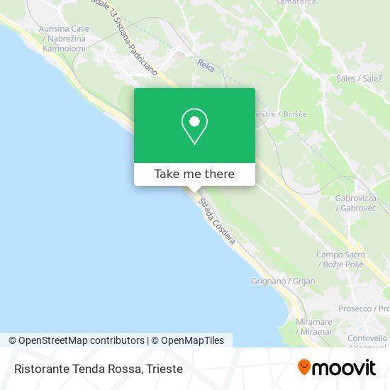 Ristorante Tenda Rossa map