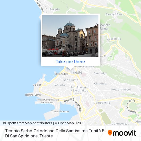 Tempio Serbo-Ortodosso Della Santissima Trinità E Di San Spiridione map