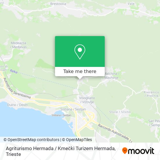 Agriturismo Hermada / Kmečki Turizem Hermada map