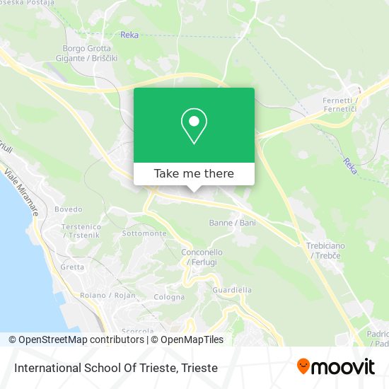 International School Of Trieste map