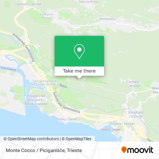 Monte Cocco / Piciganišče map