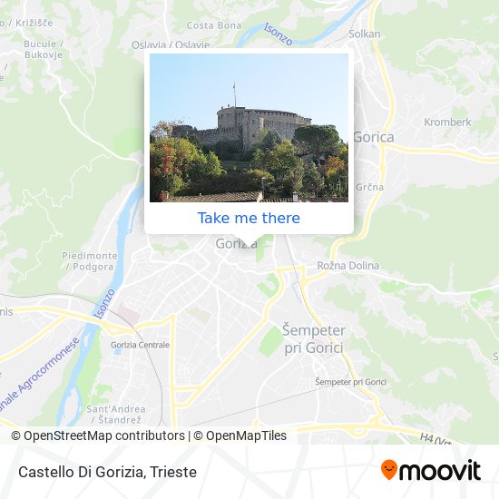 Castello Di Gorizia map