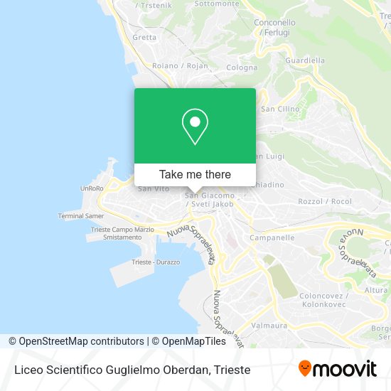 Liceo Scientifico Guglielmo Oberdan map