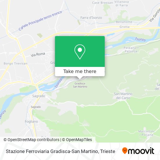 Stazione Ferroviaria Gradisca-San Martino map