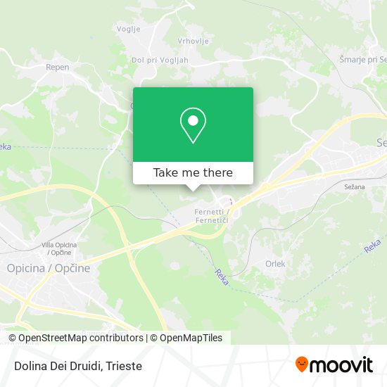 Dolina Dei Druidi map
