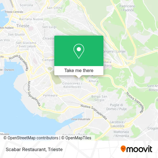 Scabar Restaurant map