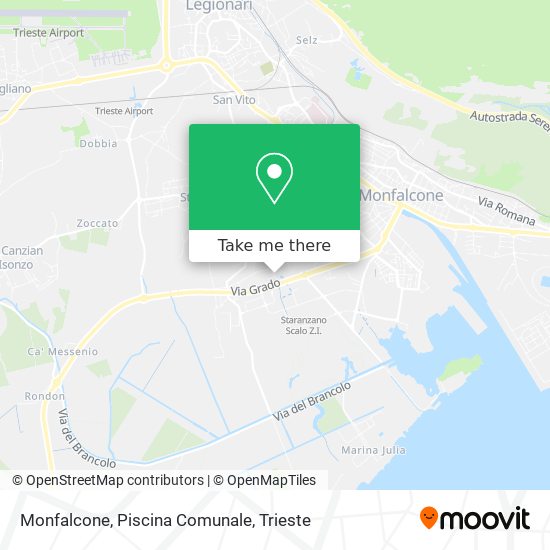 Monfalcone, Piscina Comunale map