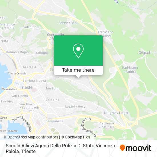 Scuola Allievi Agenti Della Polizia Di Stato Vincenzo Raiola map