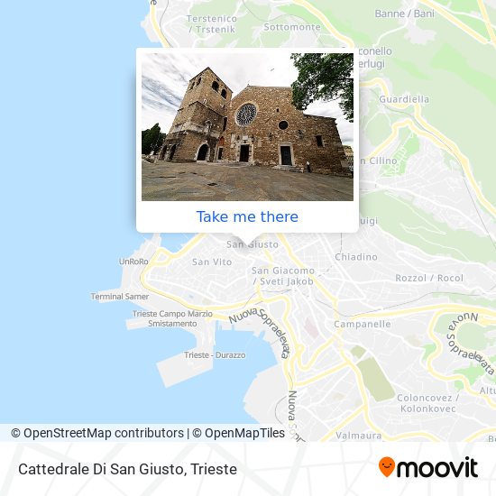 Cattedrale Di San Giusto map