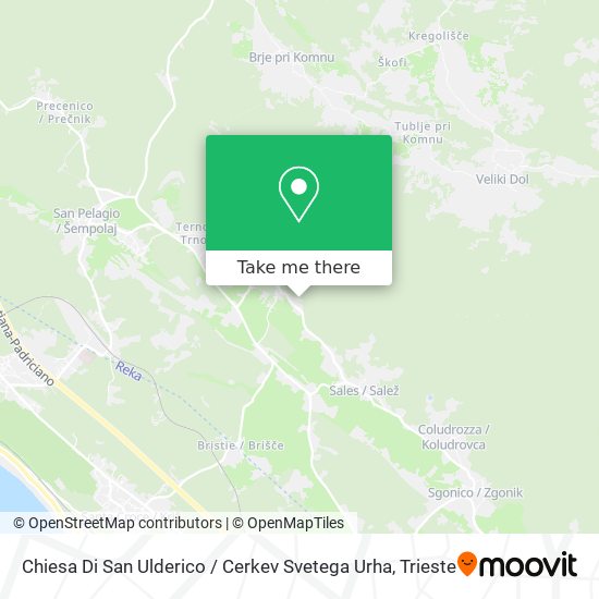 Chiesa Di San Ulderico / Cerkev Svetega Urha map