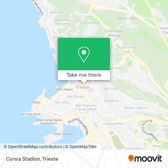 Corsia Stadion map