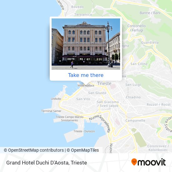 Grand Hotel Duchi D'Aosta map