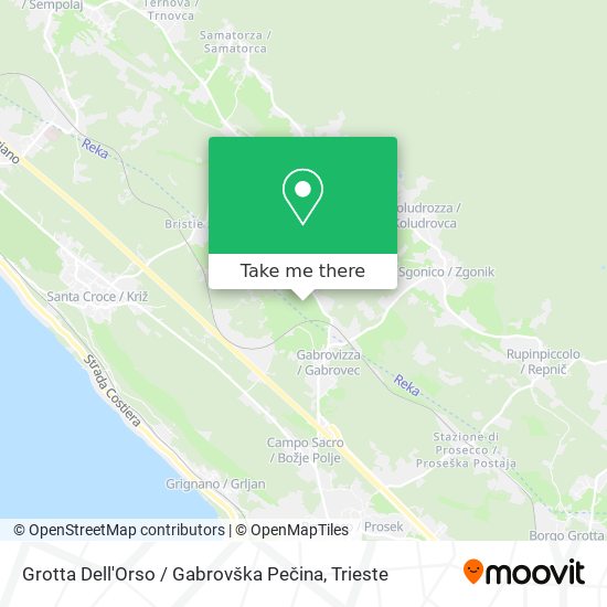 Grotta Dell'Orso / Gabrovška Pečina map